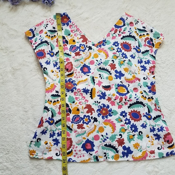 BODEN Alexandra Linen Floral Top - Picture 4 of 8